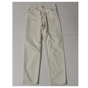 Vintage Men's Levi's 550 Orange Tab White Jeans, Size 30 x 30